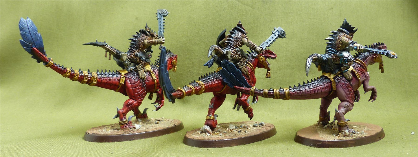 Aggradon Lancers painted - Seraphon - Warhammer AoS #YK