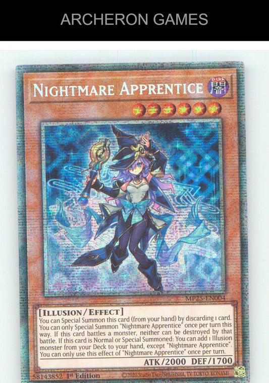 Nightmare Apprentice Starlight Rare YUGIOH Card 1st Edition