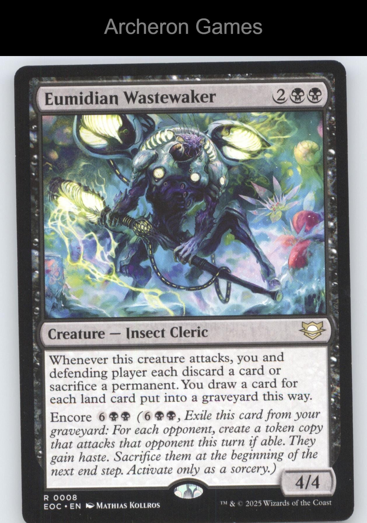 Eumidian Wastewaker 8 R MTG Card Commander: Edge of Eternities