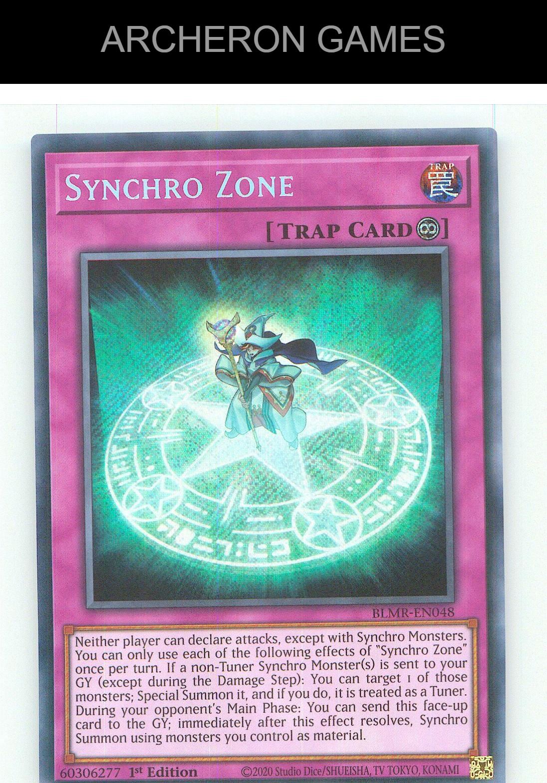 Synchro Zone SEC YUGIOH Card 1st Edition