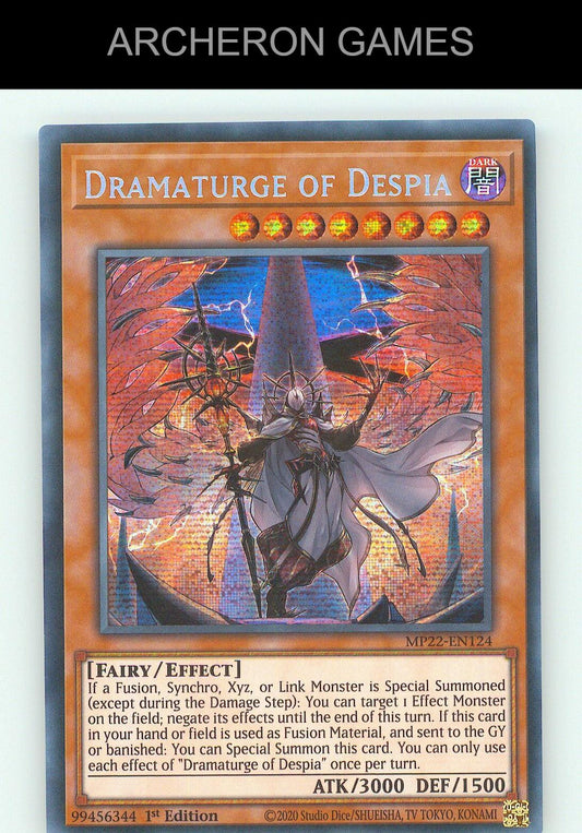 Dramaturge of Despia SEC YUGIOH Card