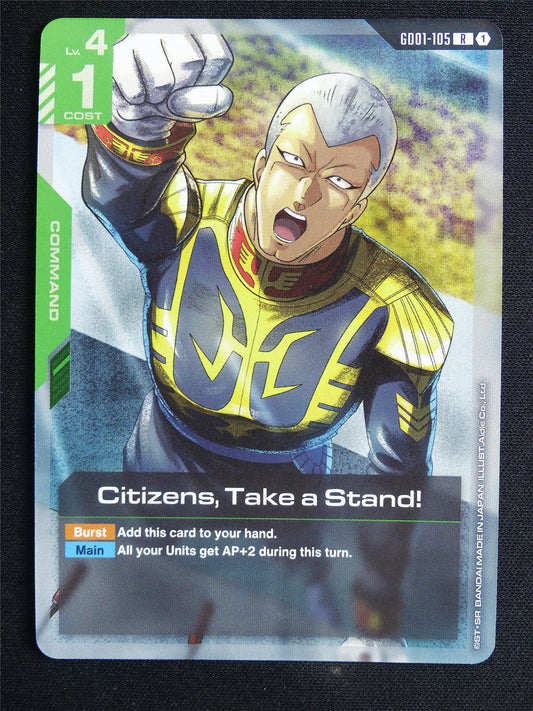 Citizens Take a Stand! GD01-105 R - Gundam Card #58L