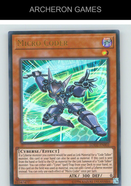 Micro Coder UR YUGIOH Card Unlimited
