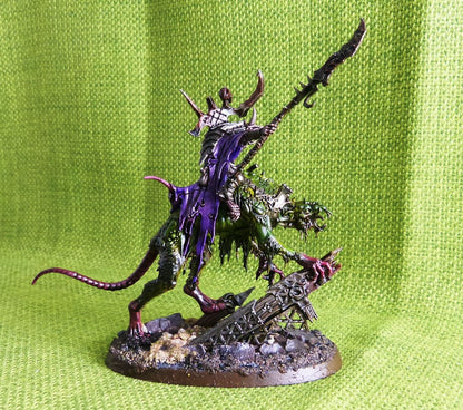 Skaven - Clawlord on Gnawbeast Painted - Warhammer AoS 40k #IA