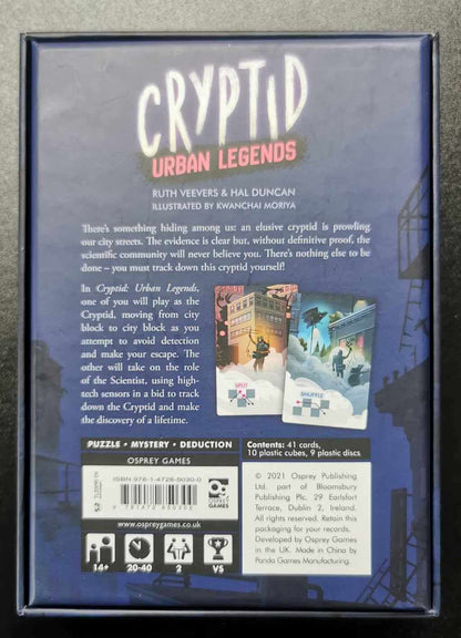 Cryptid Urban Legends - Board Game #77Y