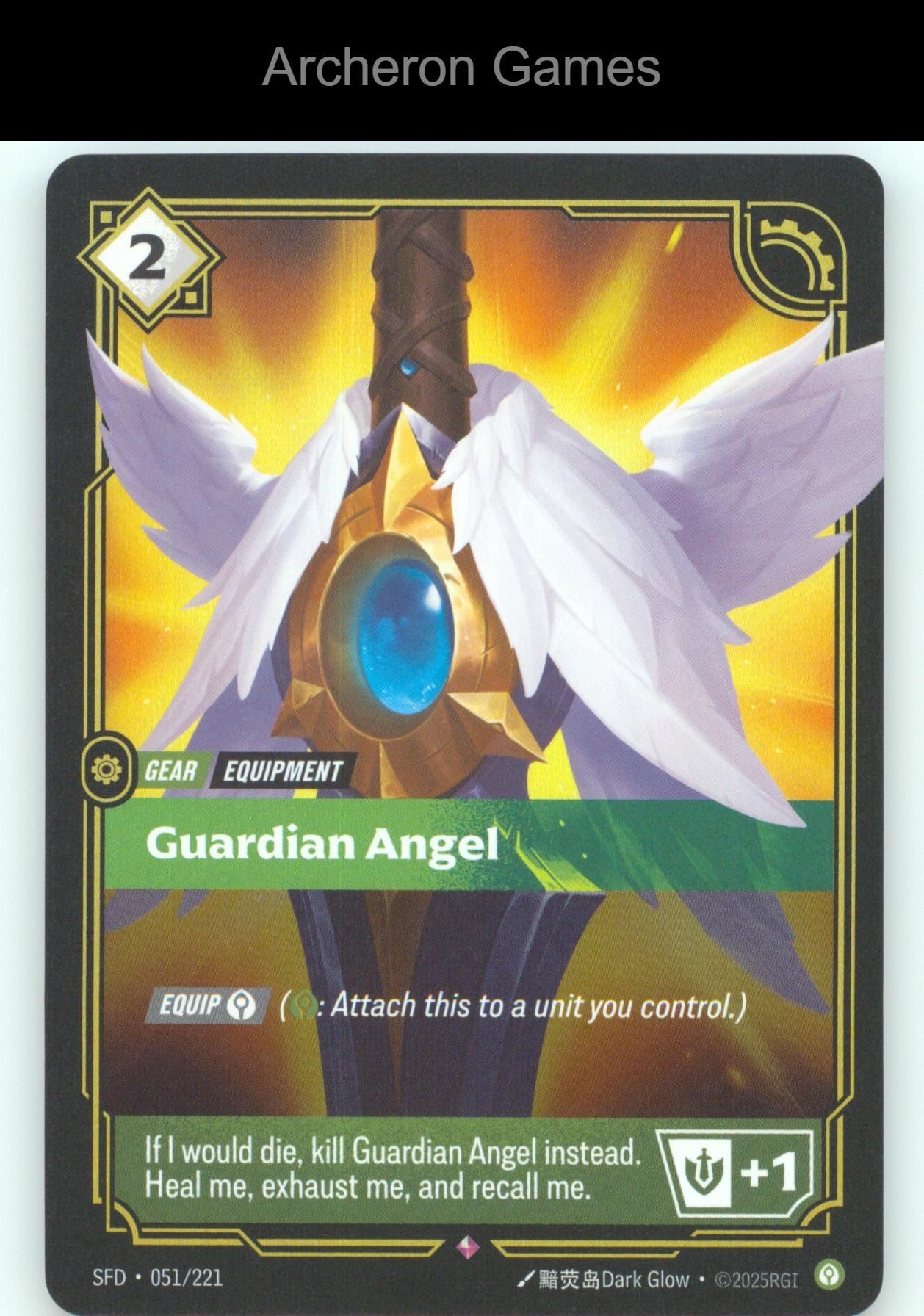 Guardian Angel SFD 051/221 R  Card Spiritforged