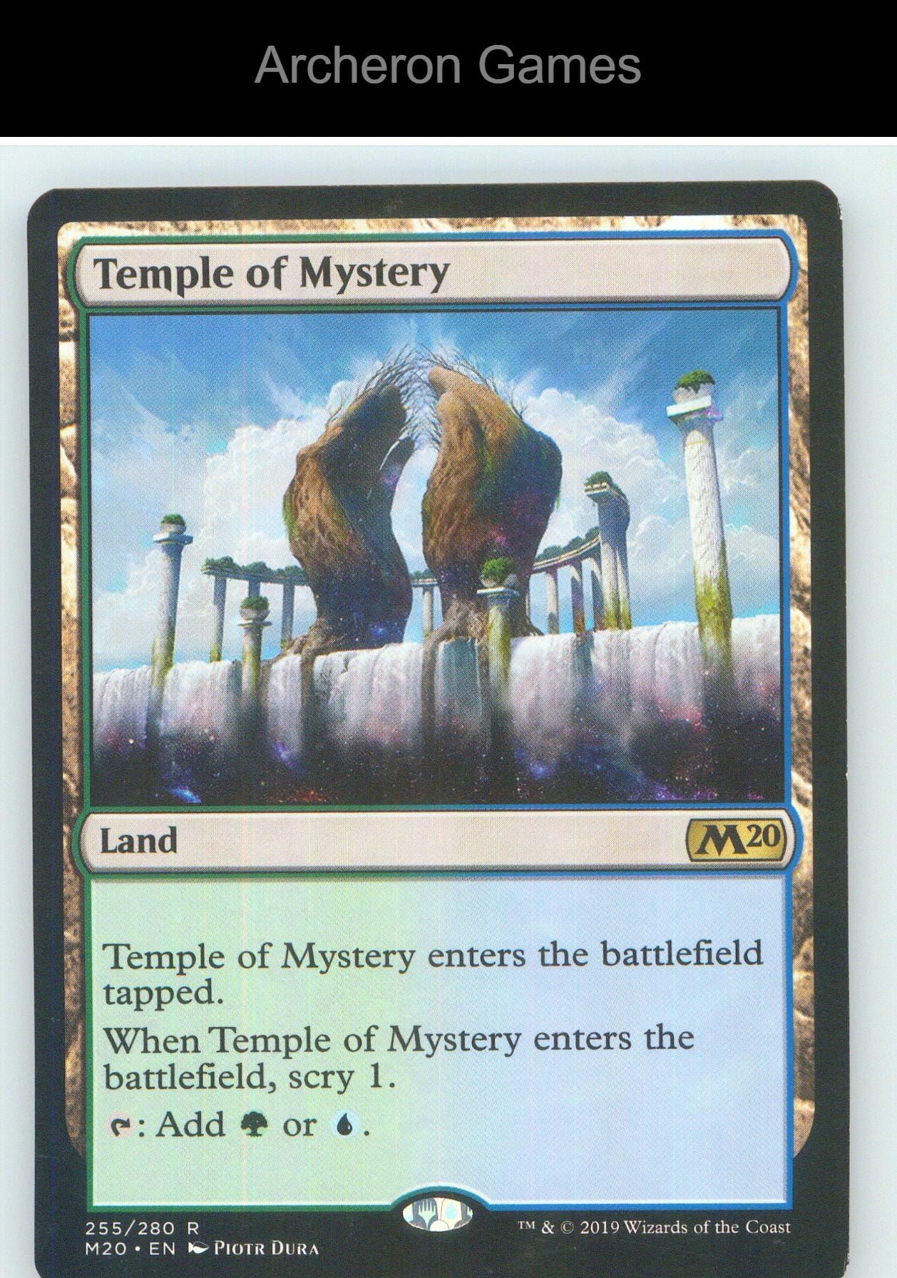 Temple of Mystery M20 255 R MTG Card NM/EX+