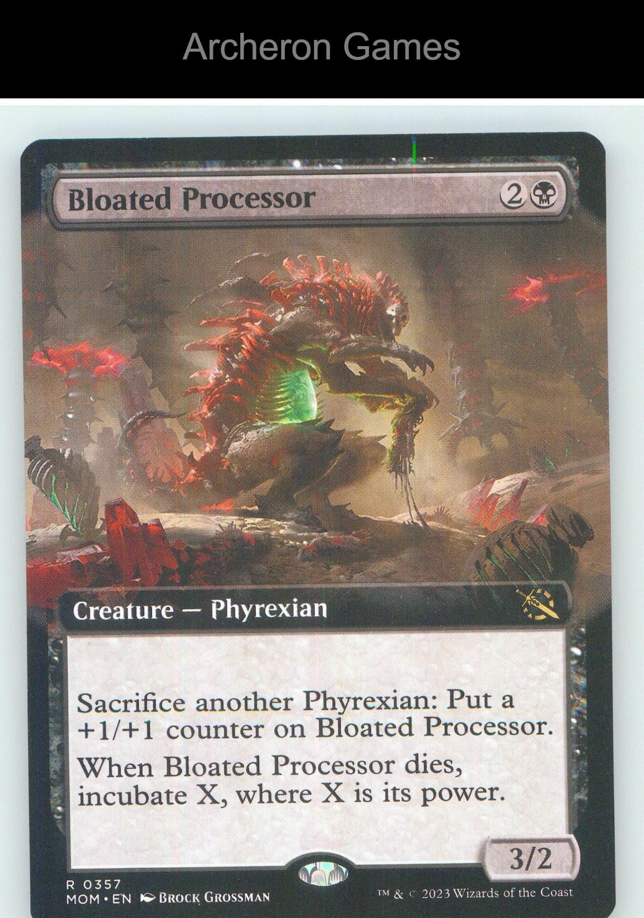 Bloated Processor (Extended Art) MOM 357 R MTG Card NM/EX+