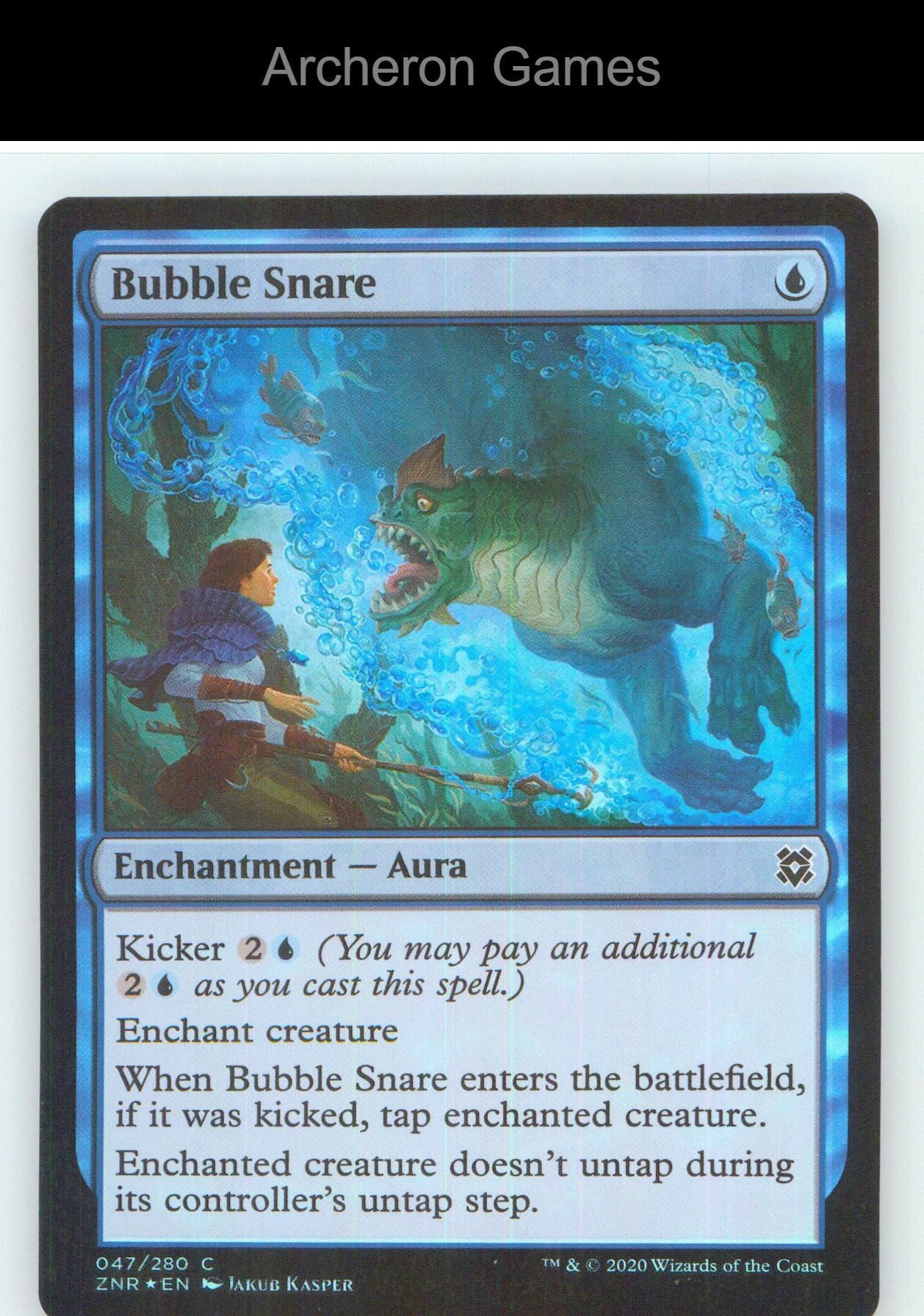 Bubble Snare ZNR 47 C MTG Card NM/EX+ Foil