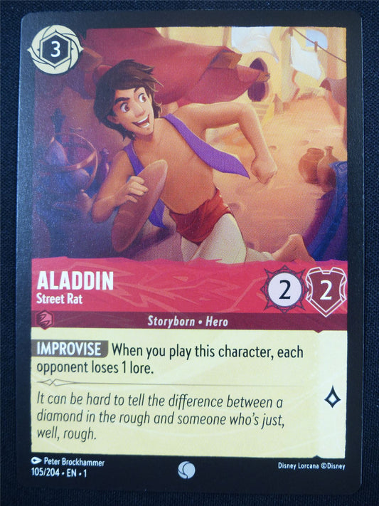 Aladdin Street Rat 105/204 - Lorcana Card #4Q7