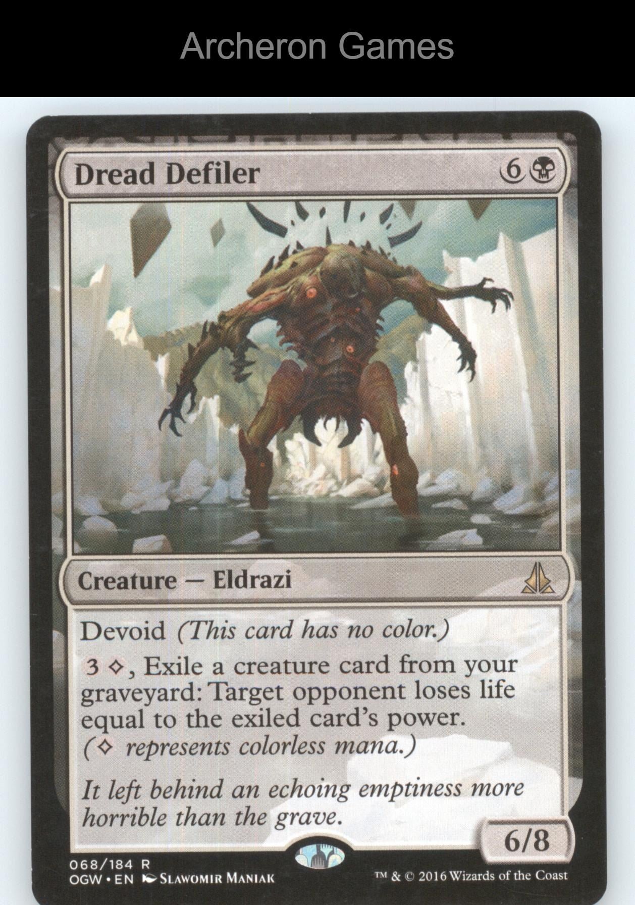 Dread Defiler 68 R MTG Card Oath of the Gatewatch