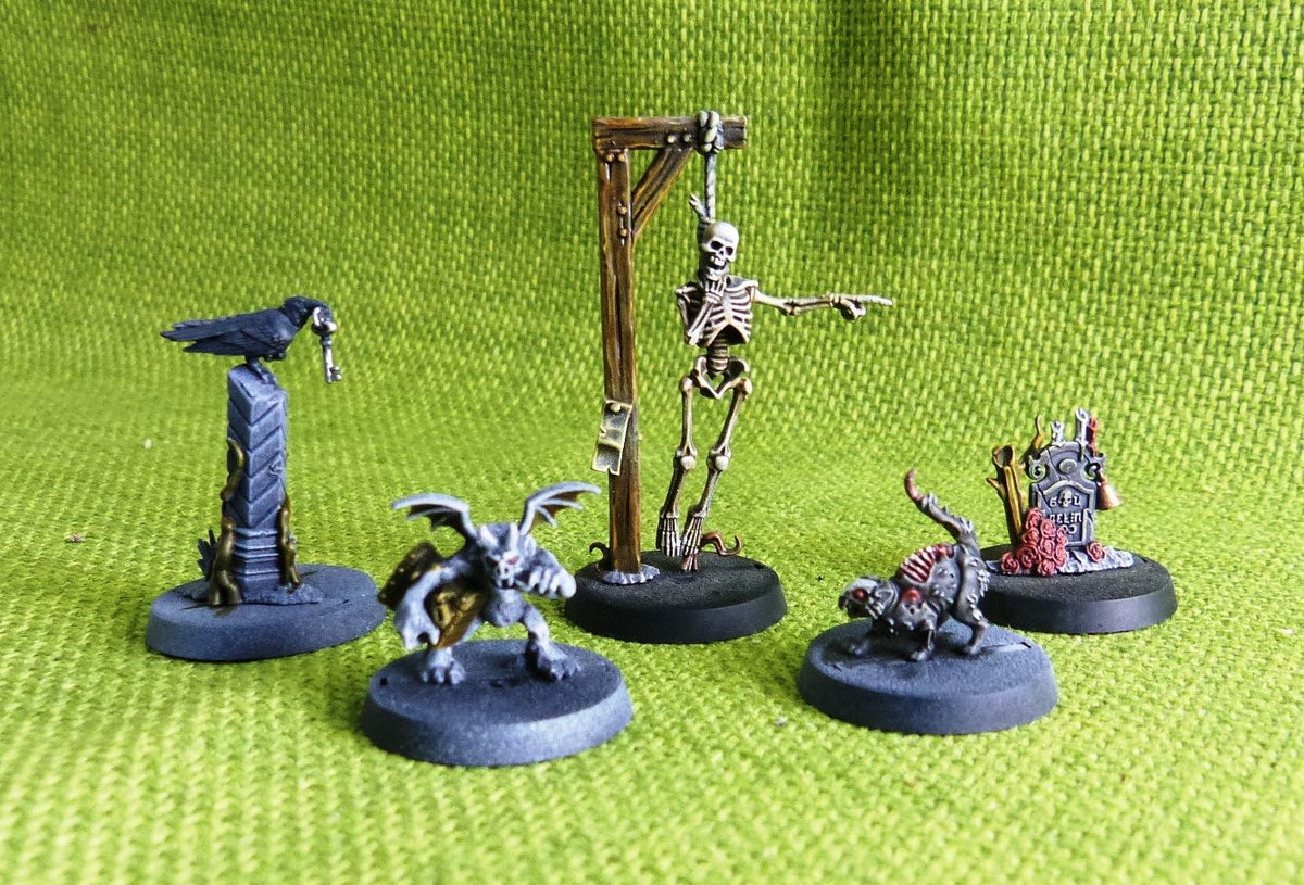Mysterious Objective Markers Painted x 5 Models - Cursed City - Warhammer AoS 40k #U