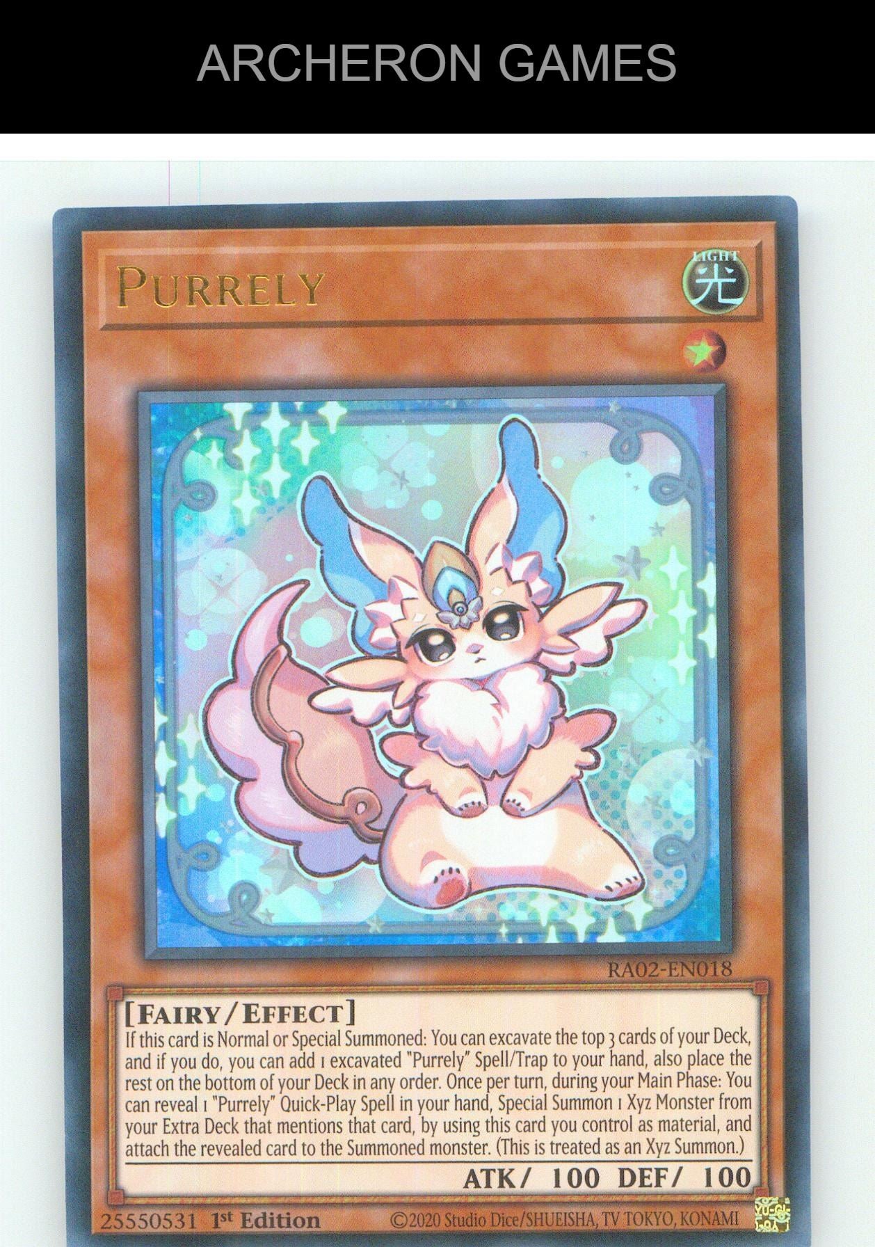 Purrely (UR) UR YUGIOH Card 1st Edition