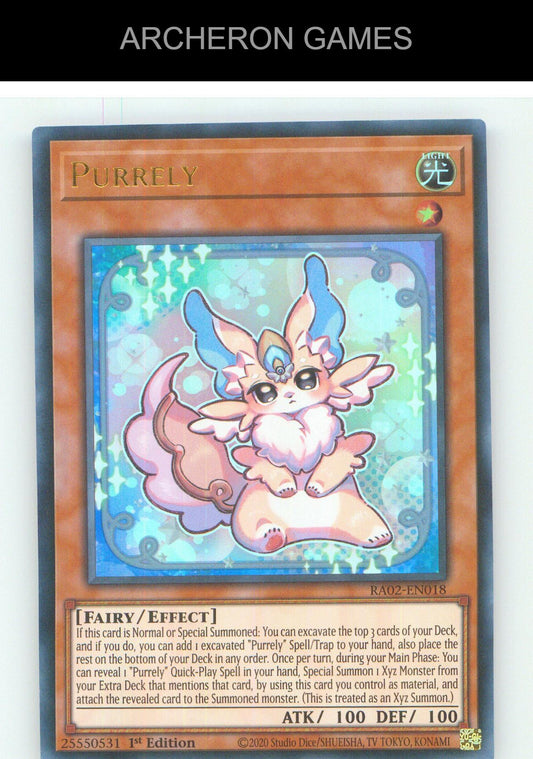 Purrely (UR) UR YUGIOH Card 1st Edition