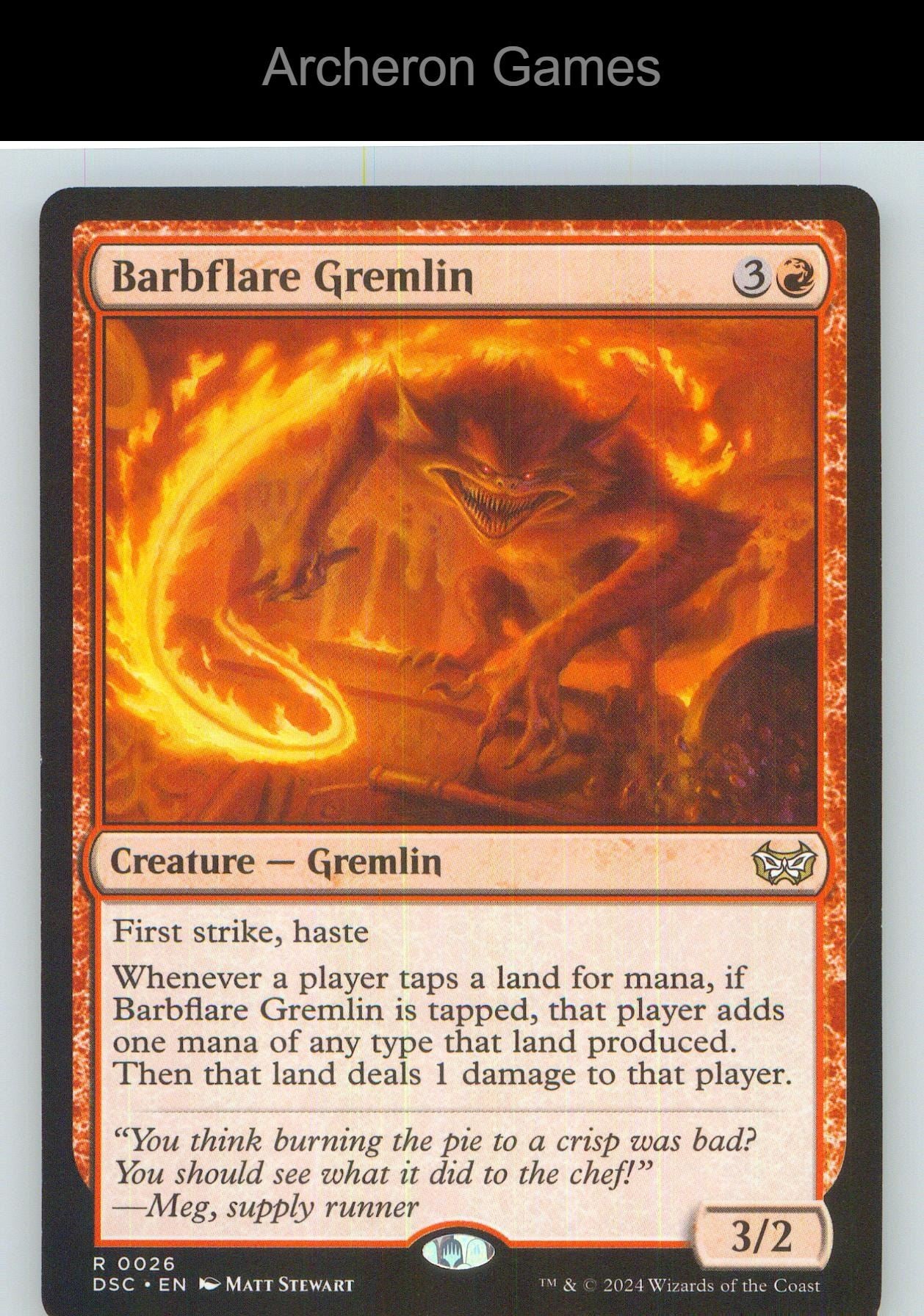 Barbflare Gremlin 26 R MTG Card NM/EX+