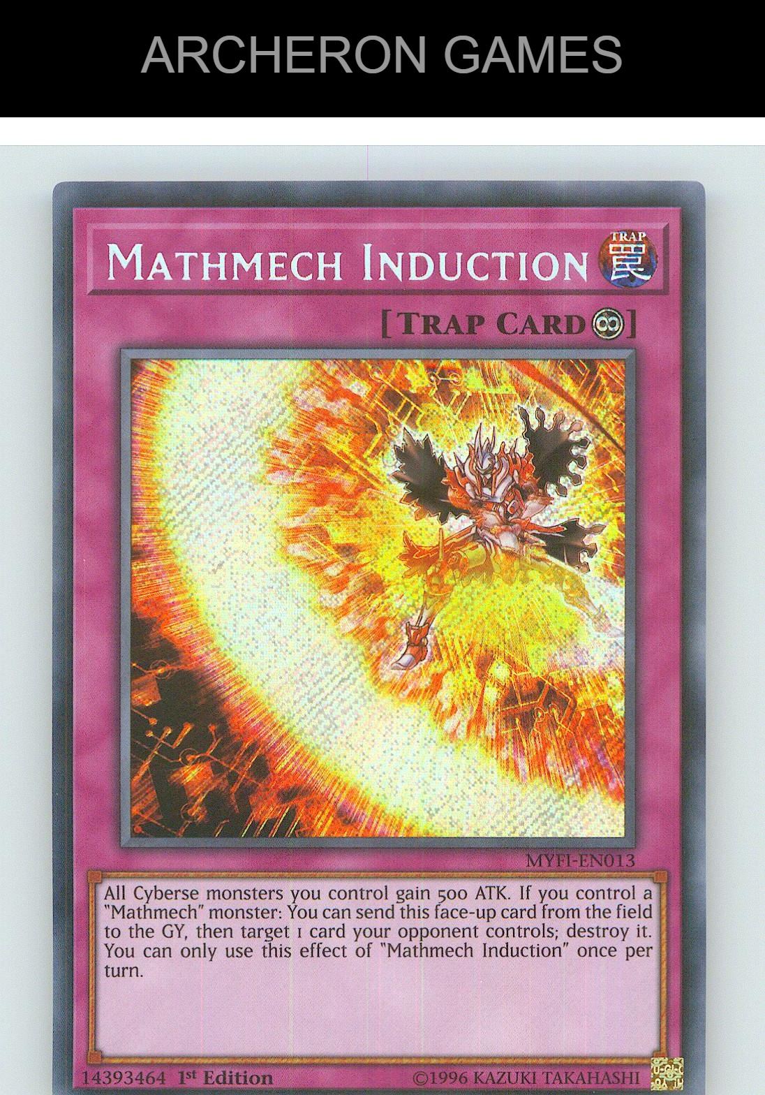 Mathmech Induction SEC YUGIOH Card 1st Edition
