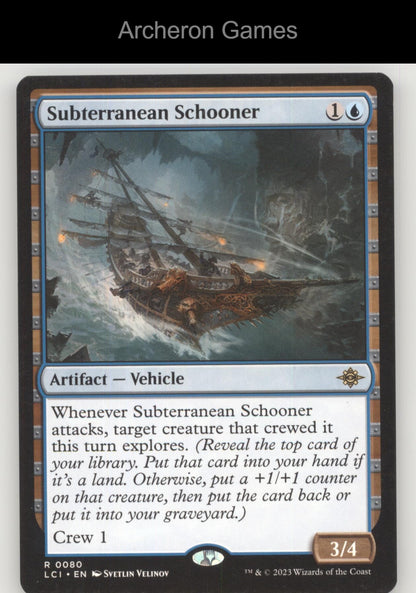 Subterranean Schooner 80 R MTG Card Promo Pack: The Lost Caverns of Ixalan