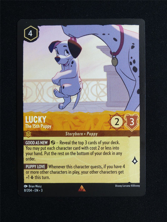 Lucky The 15th Puppy 8/204 - Lorcana Card #20I