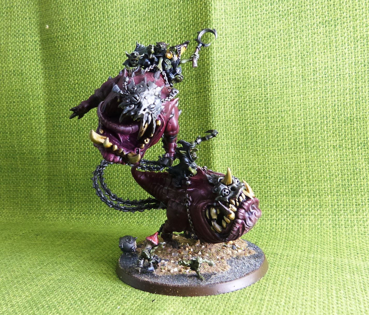 Loonboss on Mangler Squig - Painted - Gloomspite Gitz - Warhammer AoS 40k #H2