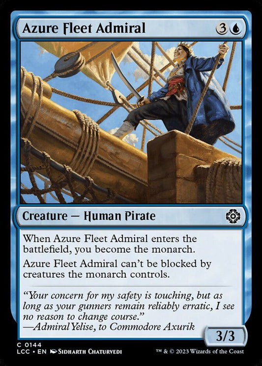 Azure Fleet Admiral - The Lost Caverns of Ixalan Commander lcc