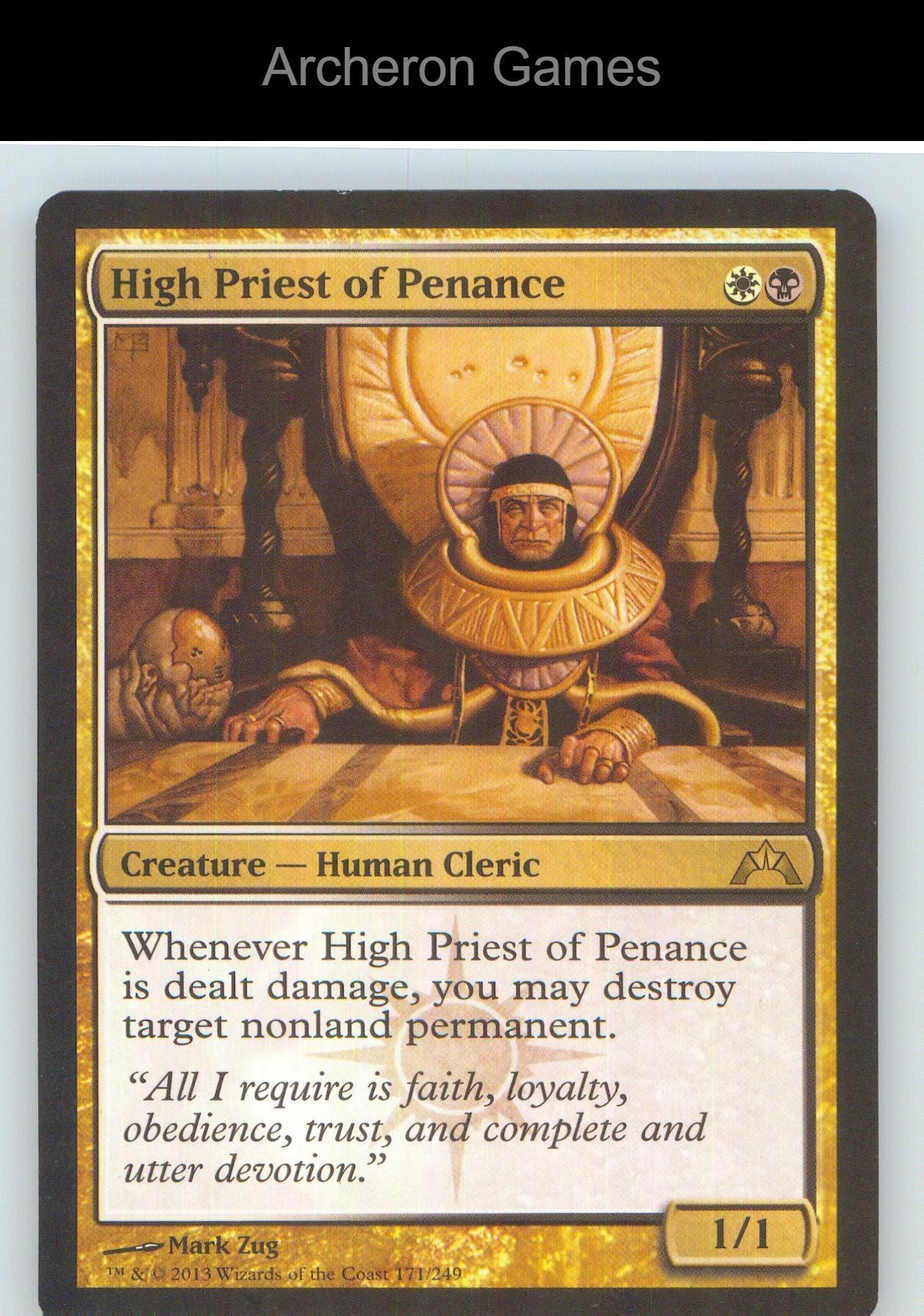 High Priest of Penance GTC 171 R MTG Card NM/EX+