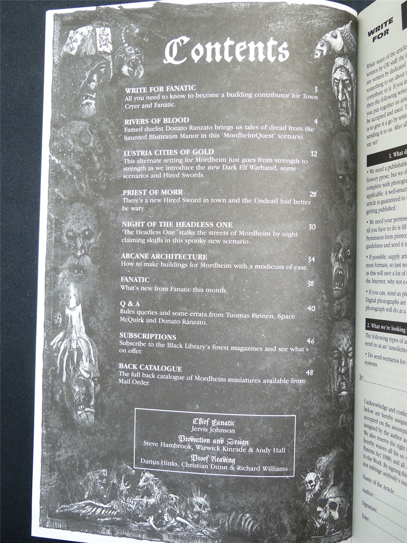 Mordheim: Town Cryer #12 Lustrian Explorers - Games Workshop Magazine #1N6
