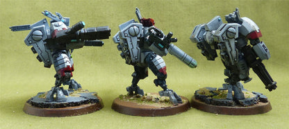 XV8 Crisis Battlesuit Team painted - Tau Empire - Warhammer 40K #1QD