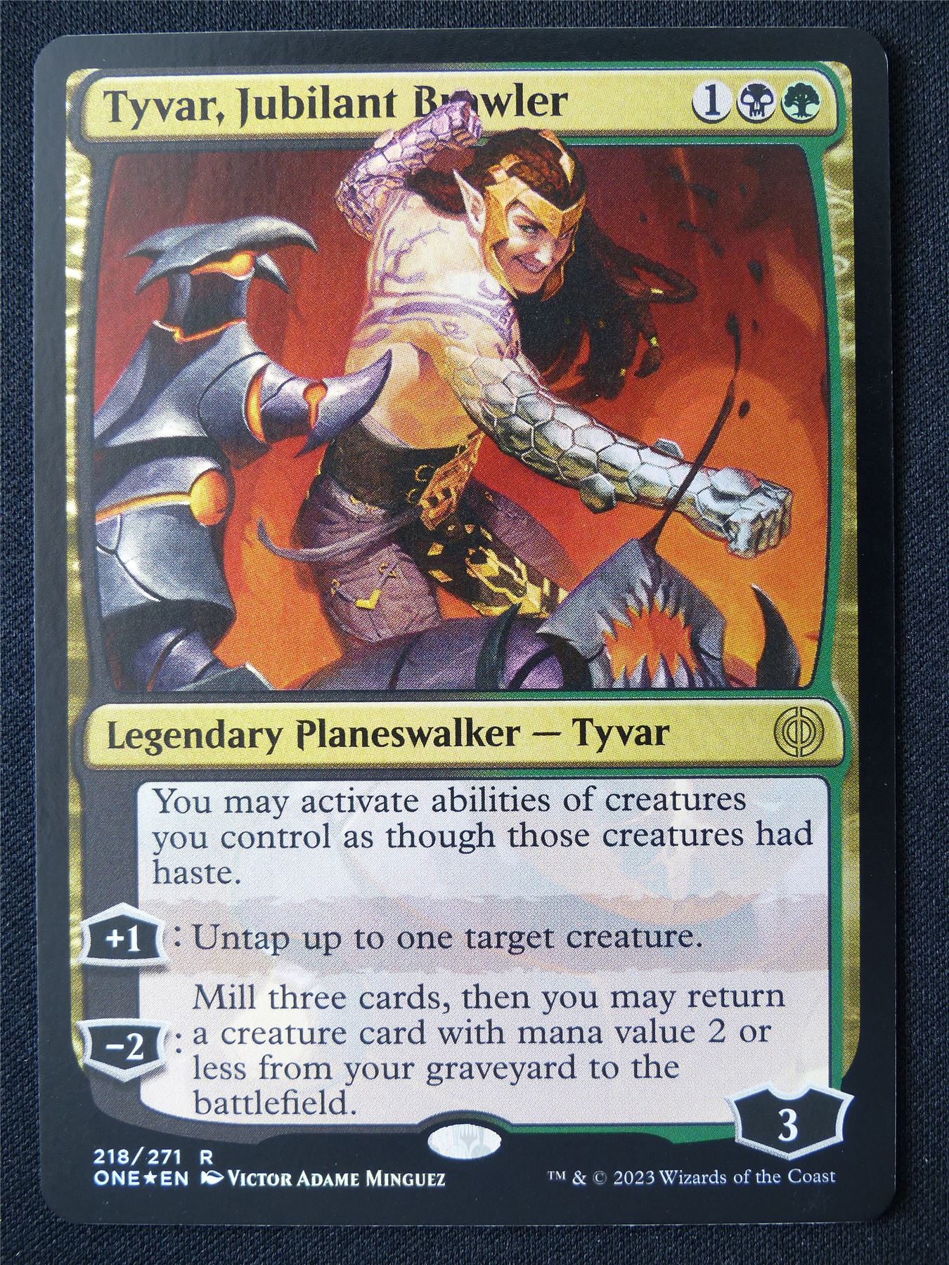 Tyvar Jubilant Brawler Foil - ONE - Mtg Card #D2