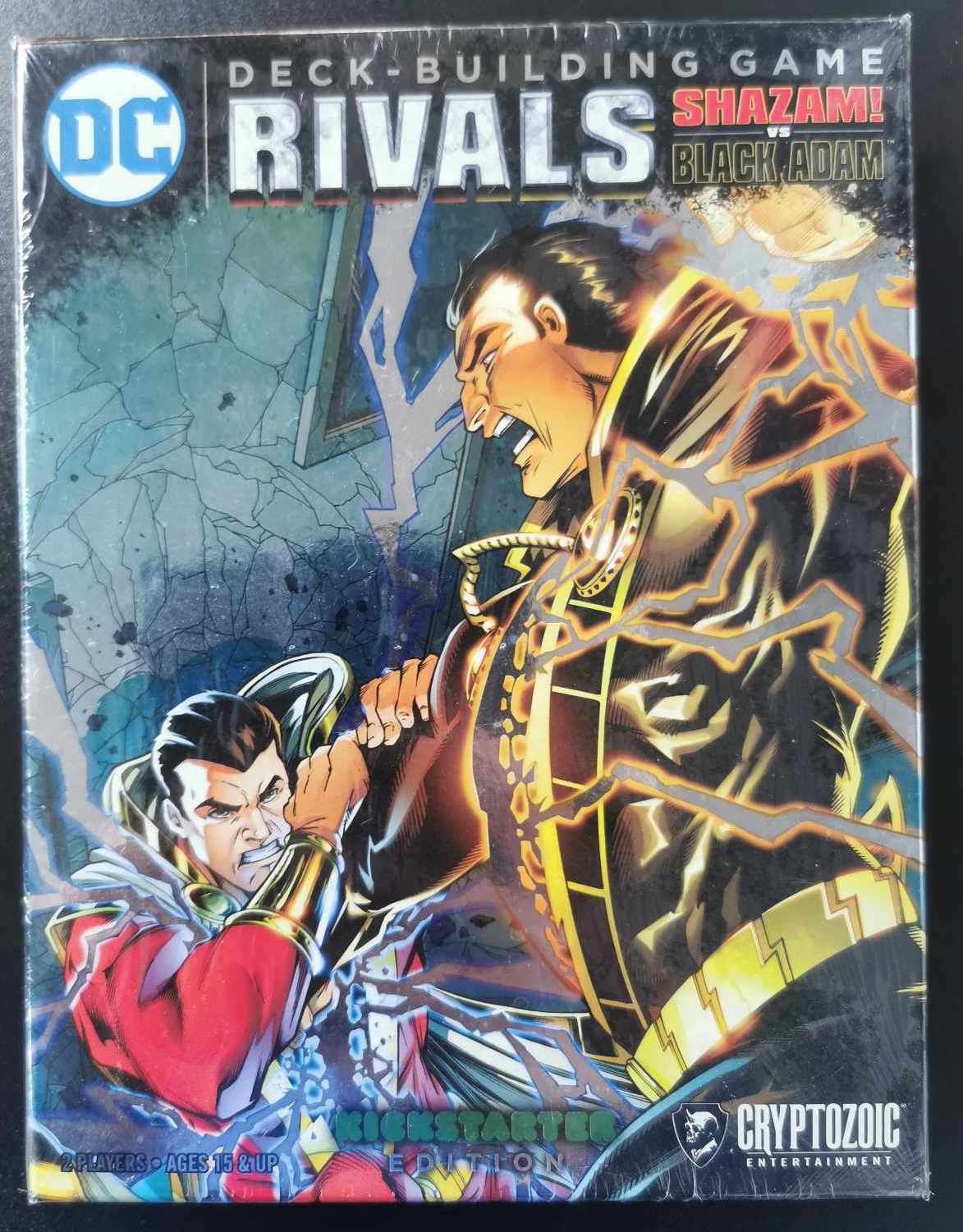 DC Rivals: Shazam vs Black Adam Kickstarter Edition Deckbuilder Board Game #9HZ