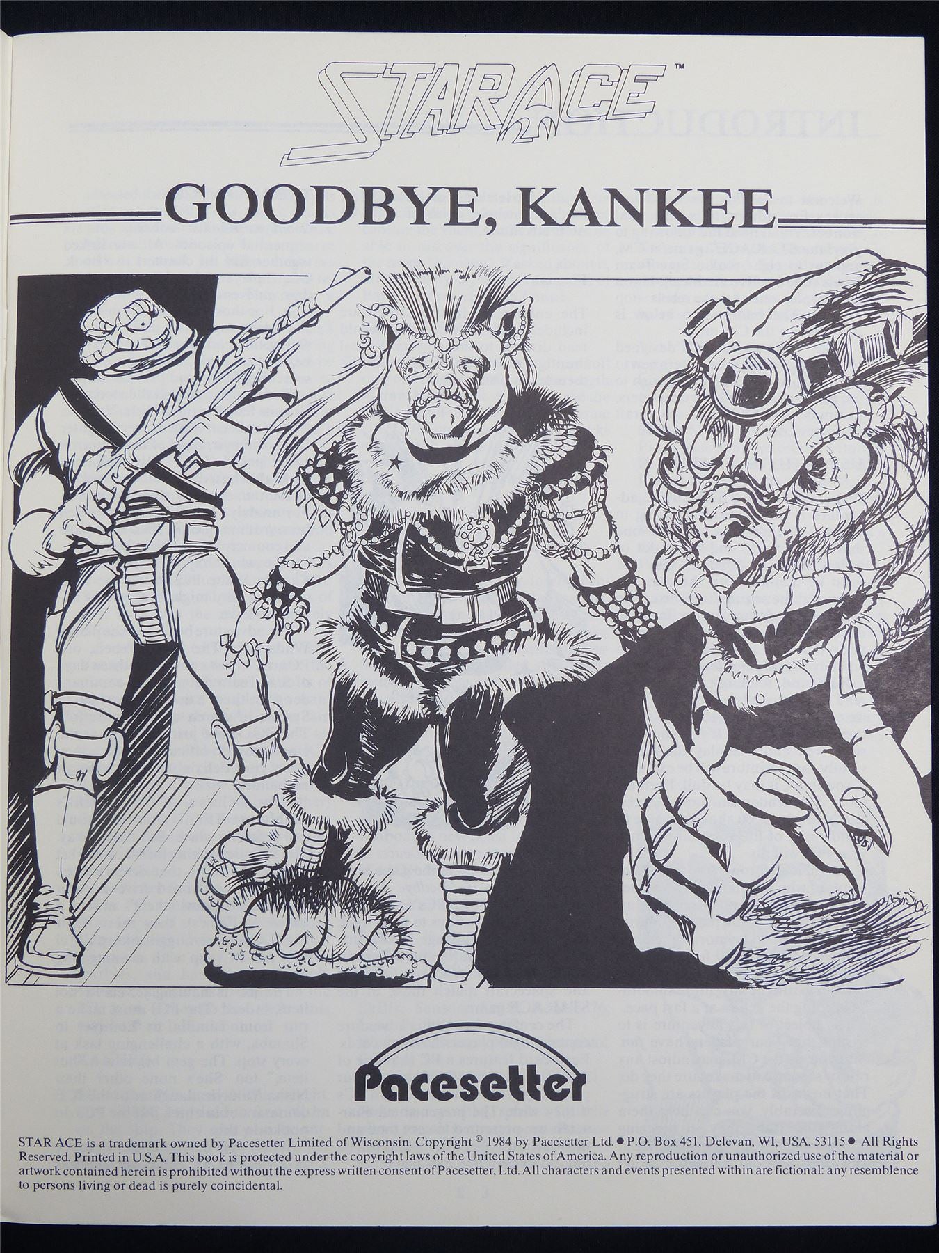 Star Ace: Goodbye Kankee - Pace Setter Booklet #1WJ