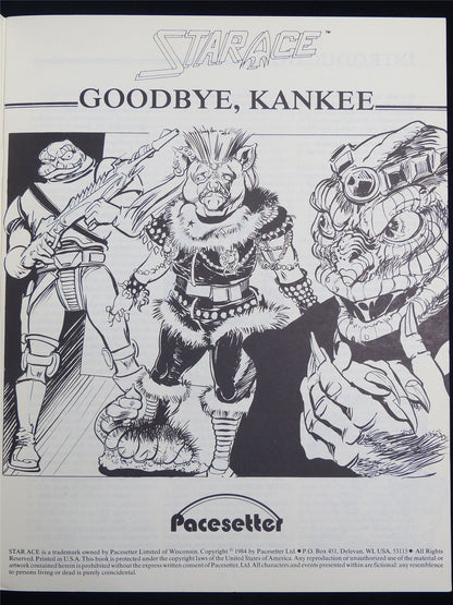 Star Ace: Goodbye Kankee - Pace Setter Booklet #1WJ