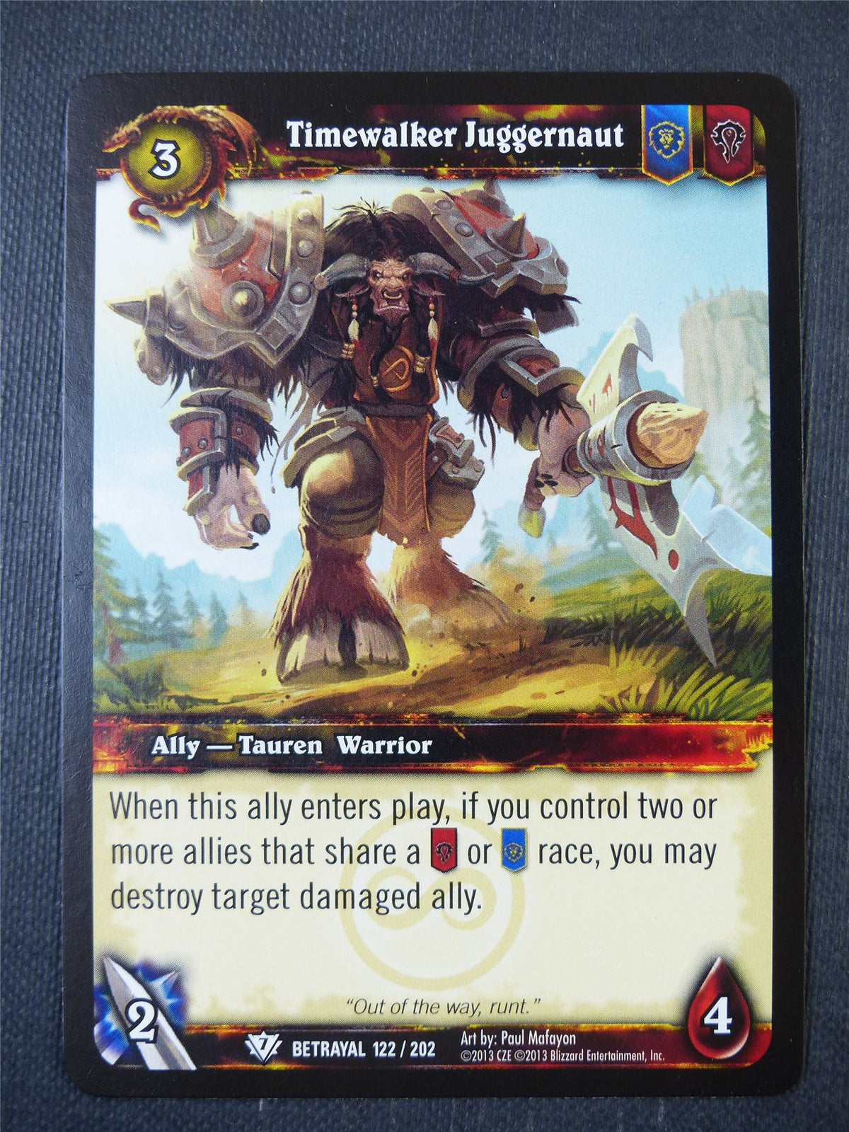 Timewalker Juggernaut 122/202 - WoW Card #152