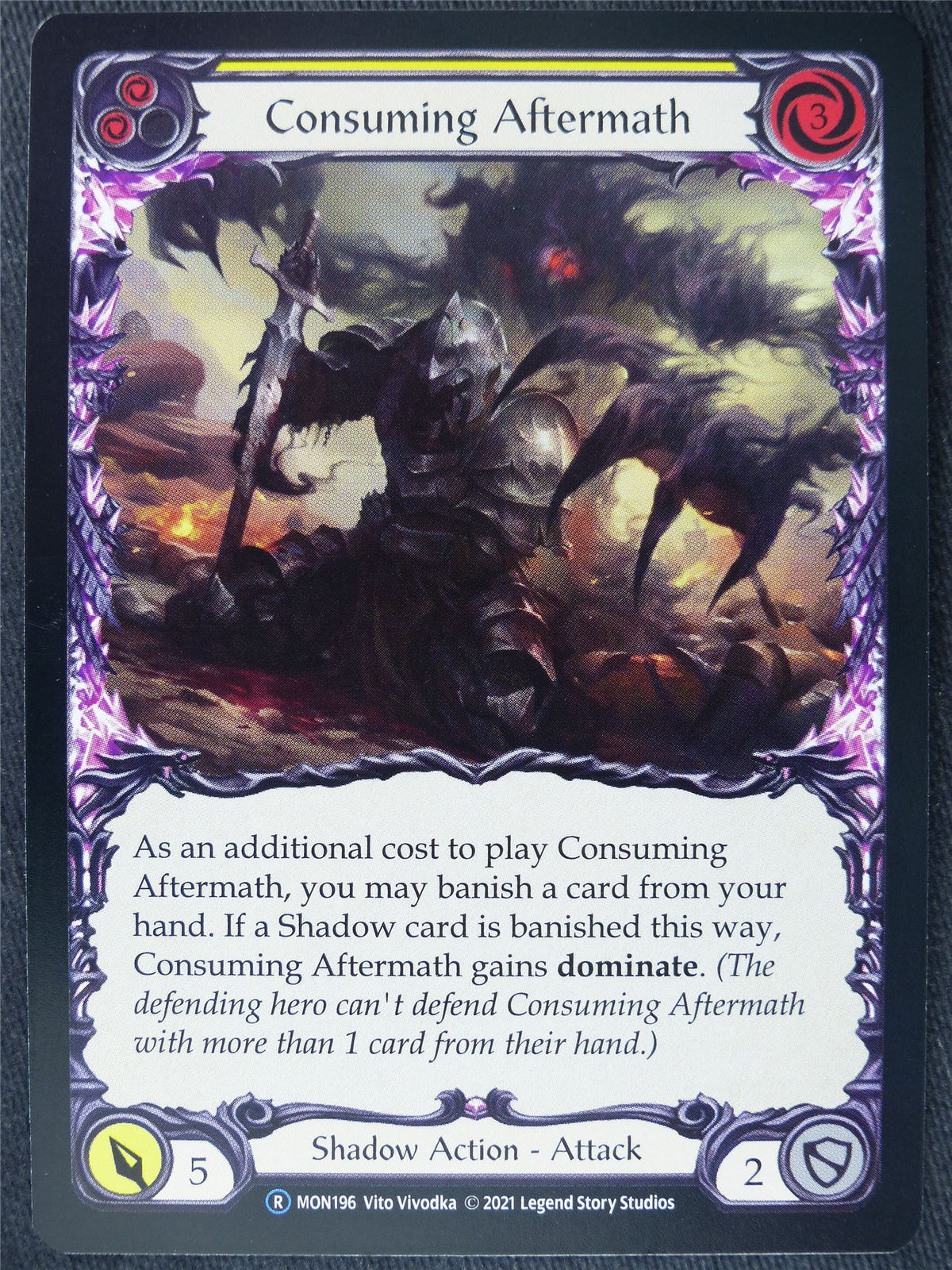 Consuming Aftermath Yellow - Monarch Unlimited - Flesh and Blood Cards #I2