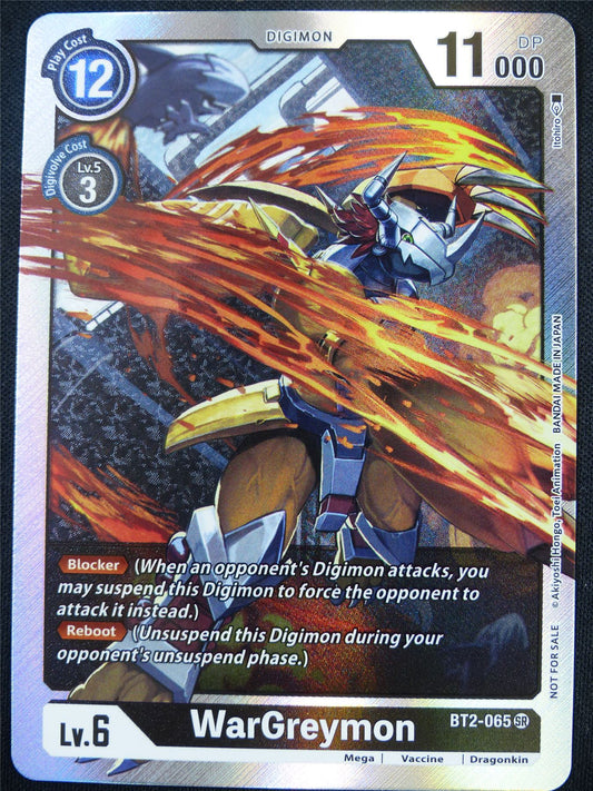 WarGreymon BT2-065 SR alt art - Digimon Card #4DR