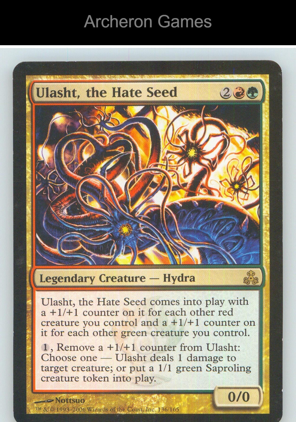 Ulasht, the Hate Seed GPT 136 R MTG Card NM/EX+