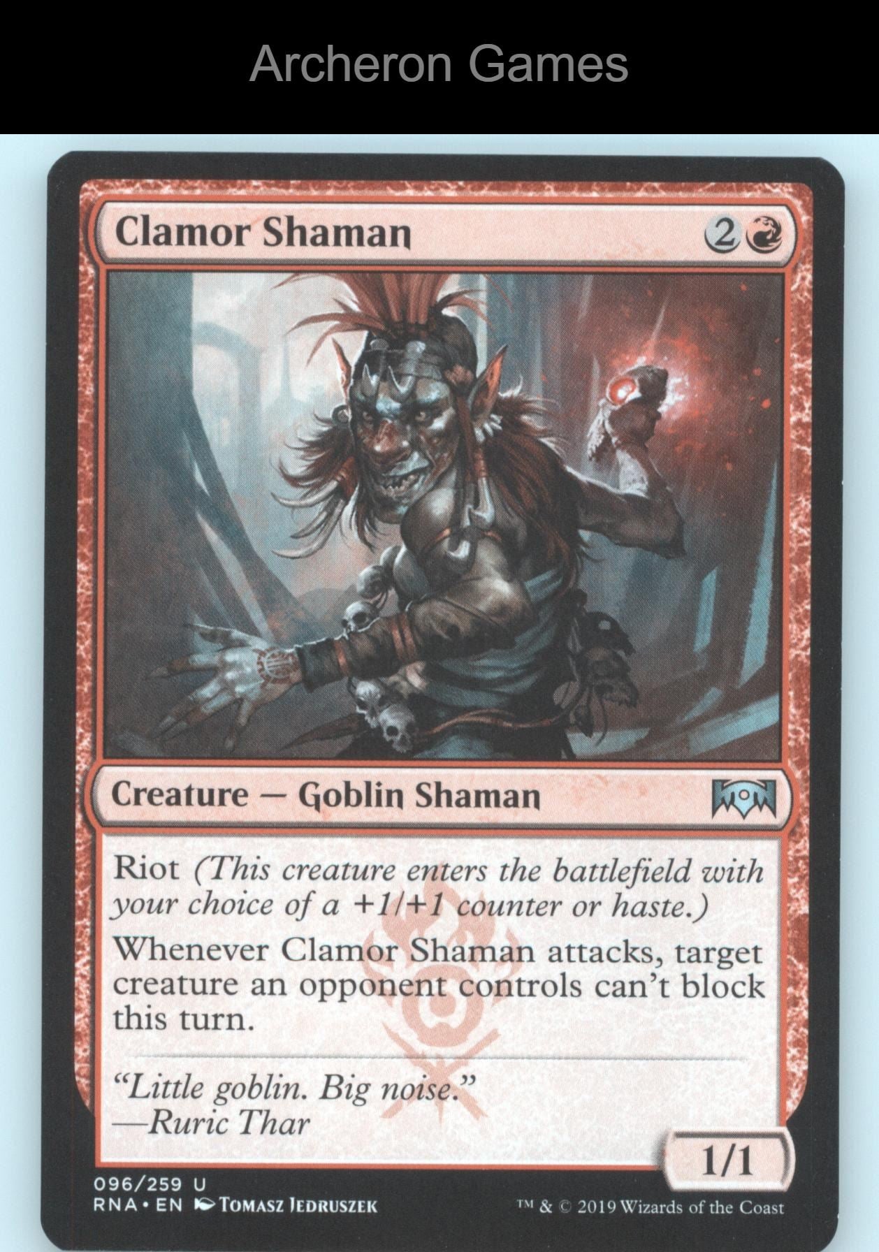 Clamor Shaman 96 UC MTG Card Ravnica Allegiance
