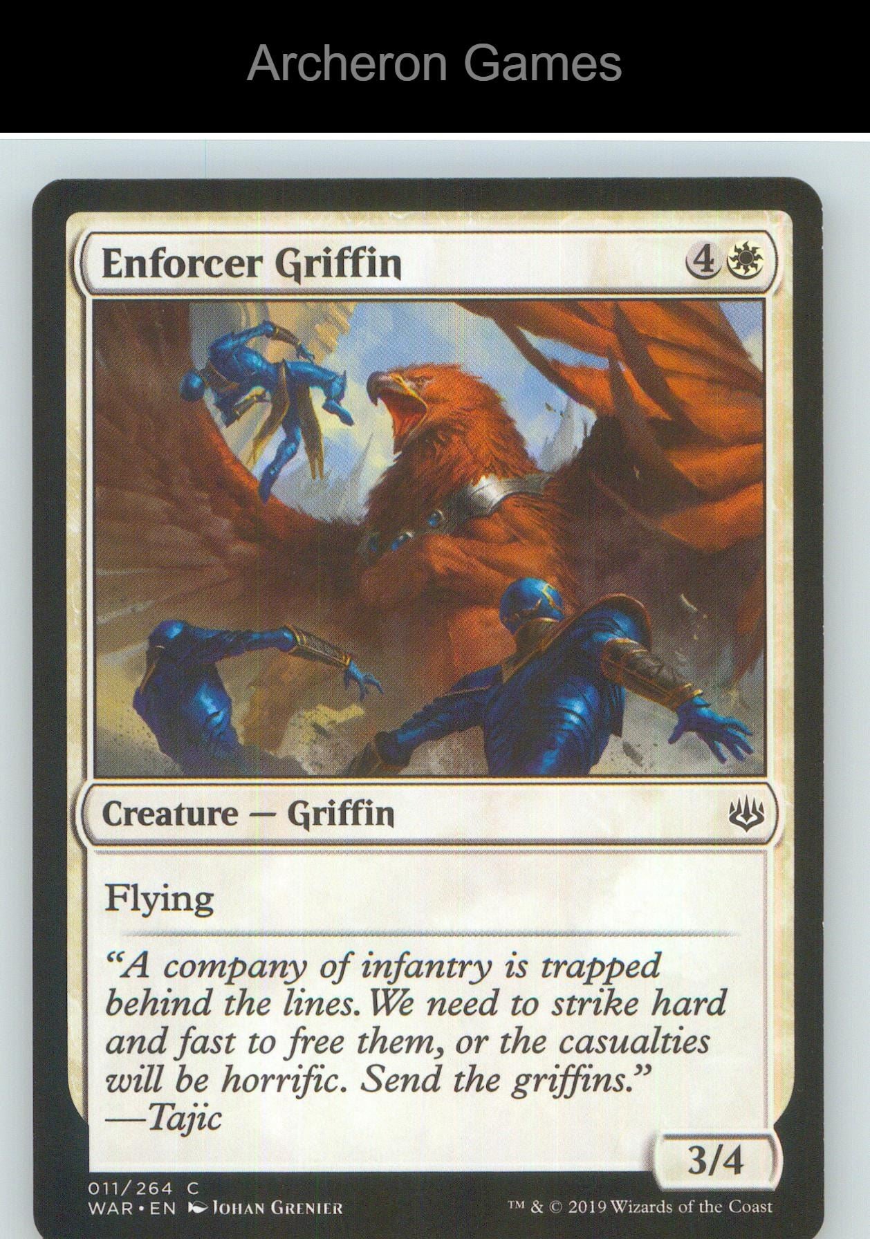 Enforcer Griffin WAR 11 C MTG Card NM/EX+