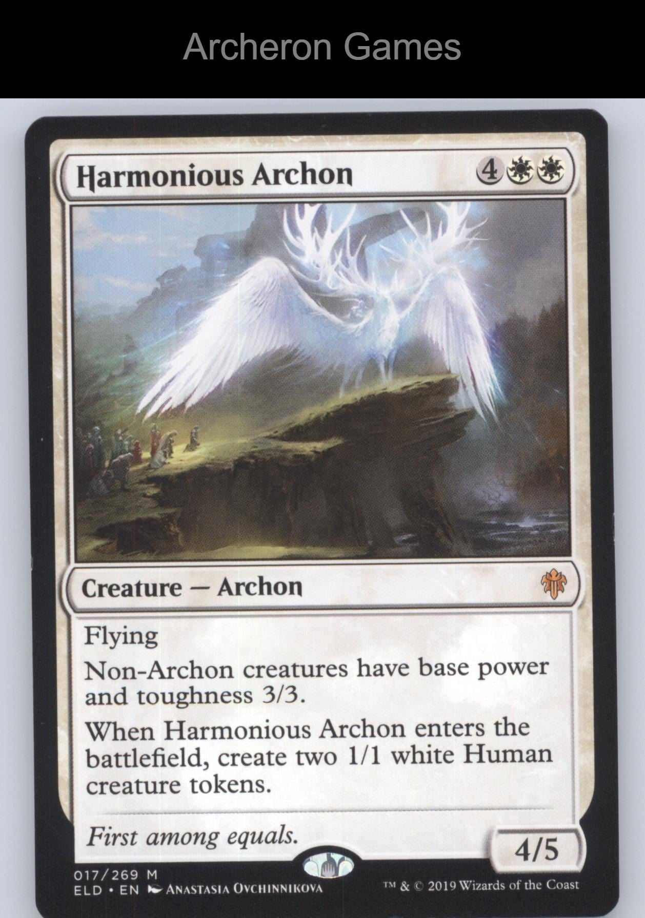 Harmonious Archon 17 Mythic MTG Card Throne of Eldraine
