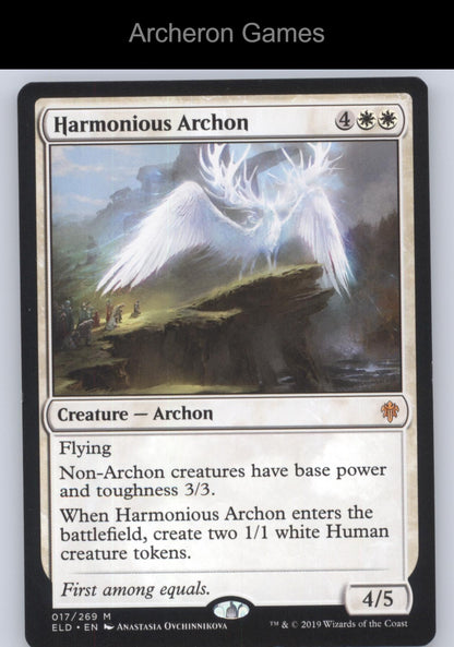 Harmonious Archon 17 Mythic MTG Card Throne of Eldraine