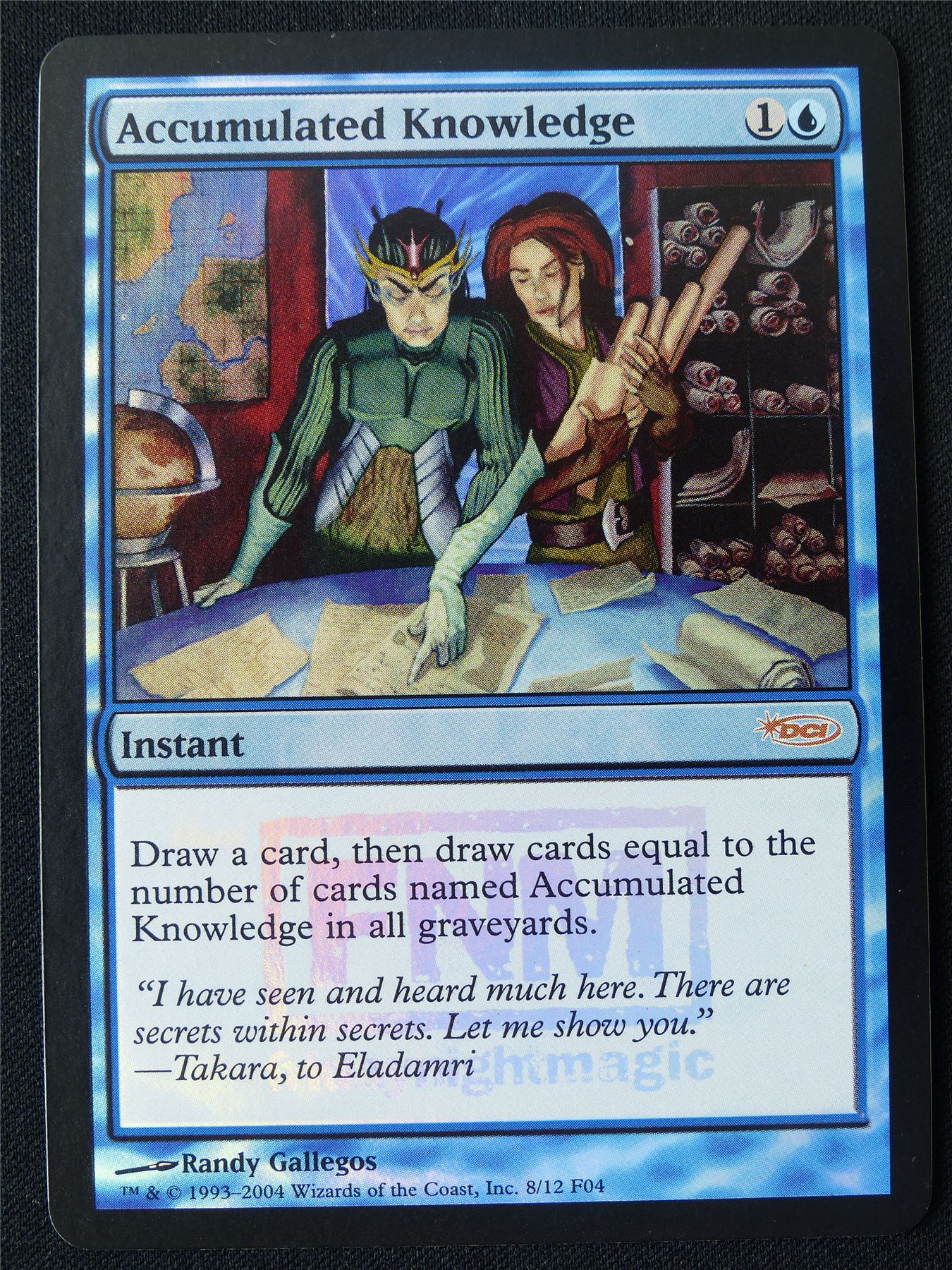 Accumulated Knowledge Promo Foil - DCI - Mtg Card #23N