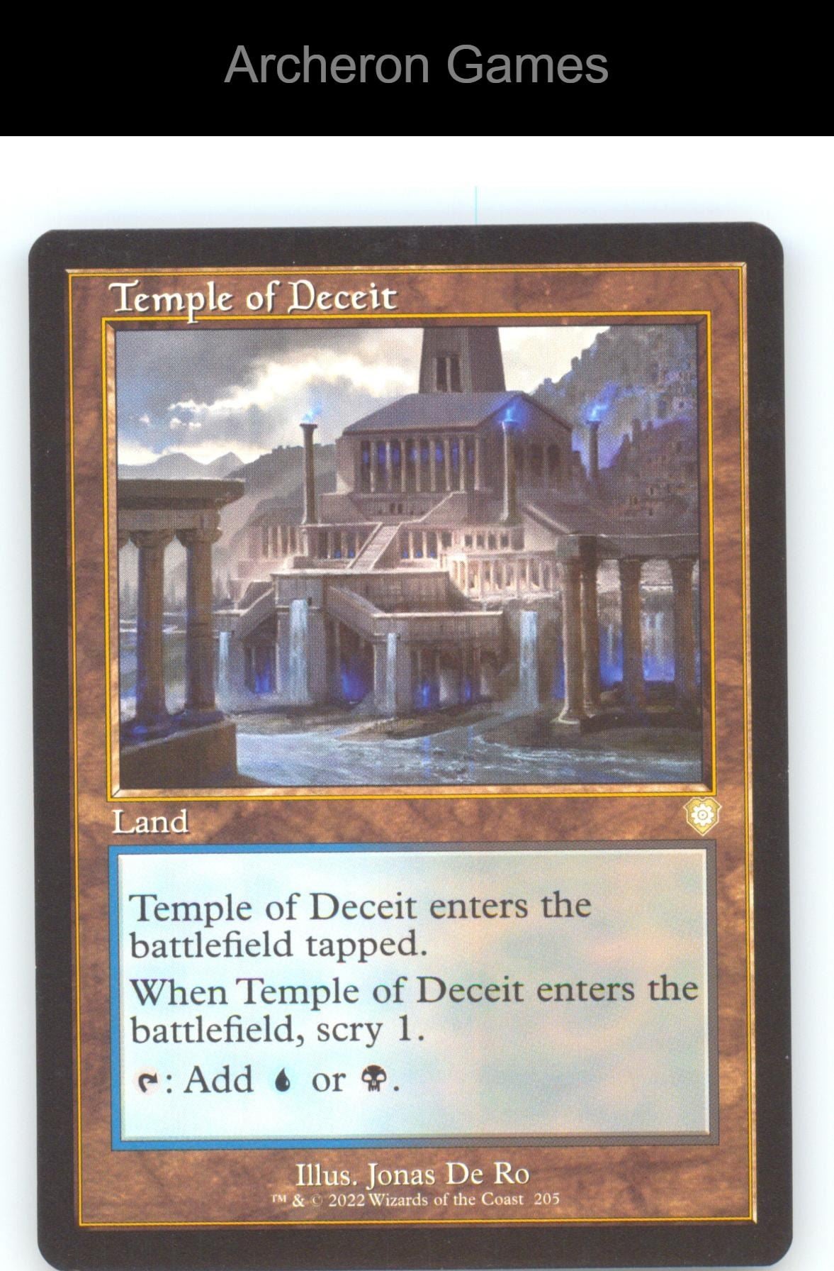 Temple of Deceit (Retro Frame) BRC 205 R MTG Card NM/EX+
