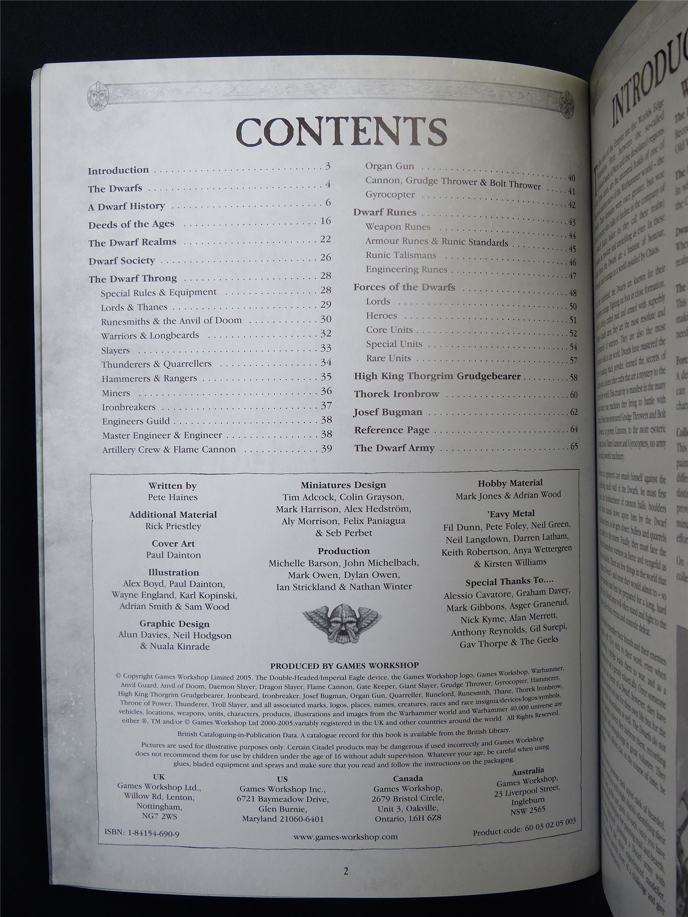 Warhammer Armies: Dwarfs 6th Edition Softback - Warhammer Old World #1HG