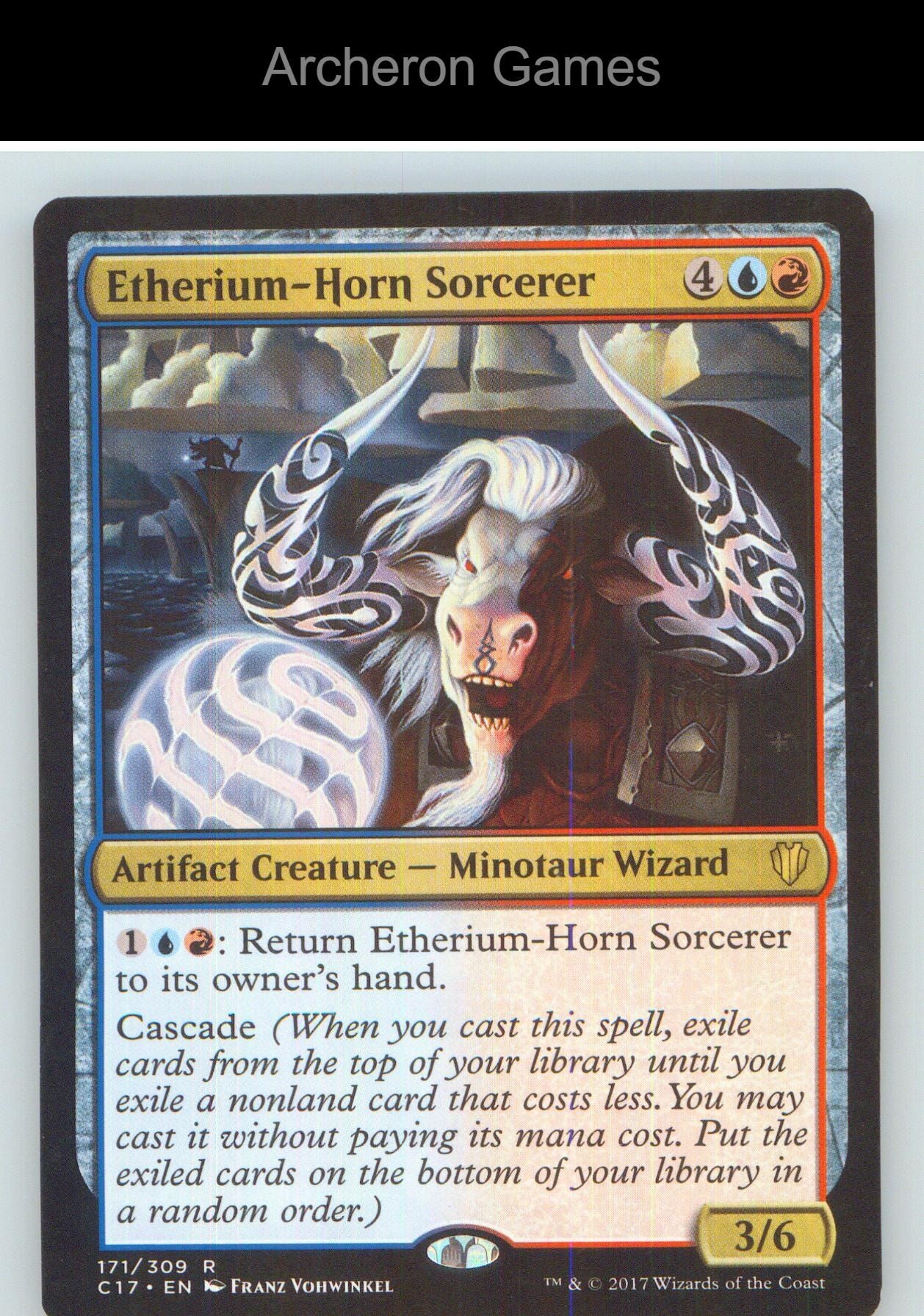 Etherium-Horn Sorcerer C17 171 R MTG Card NM/EX+