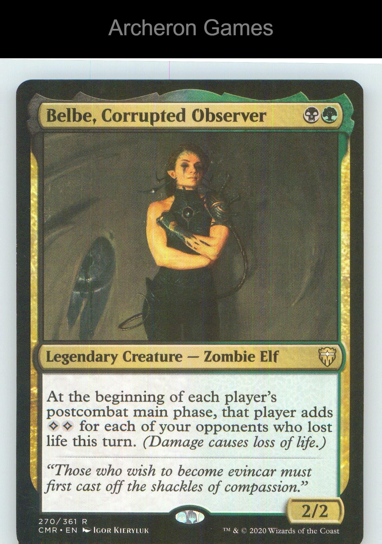 Belbe, Corrupted Observer CMR 270 R MTG Card NM/EX+