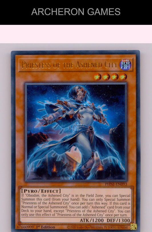Priestess of the Ashened City Ultra Rare YUGIOH Card 1st Edition