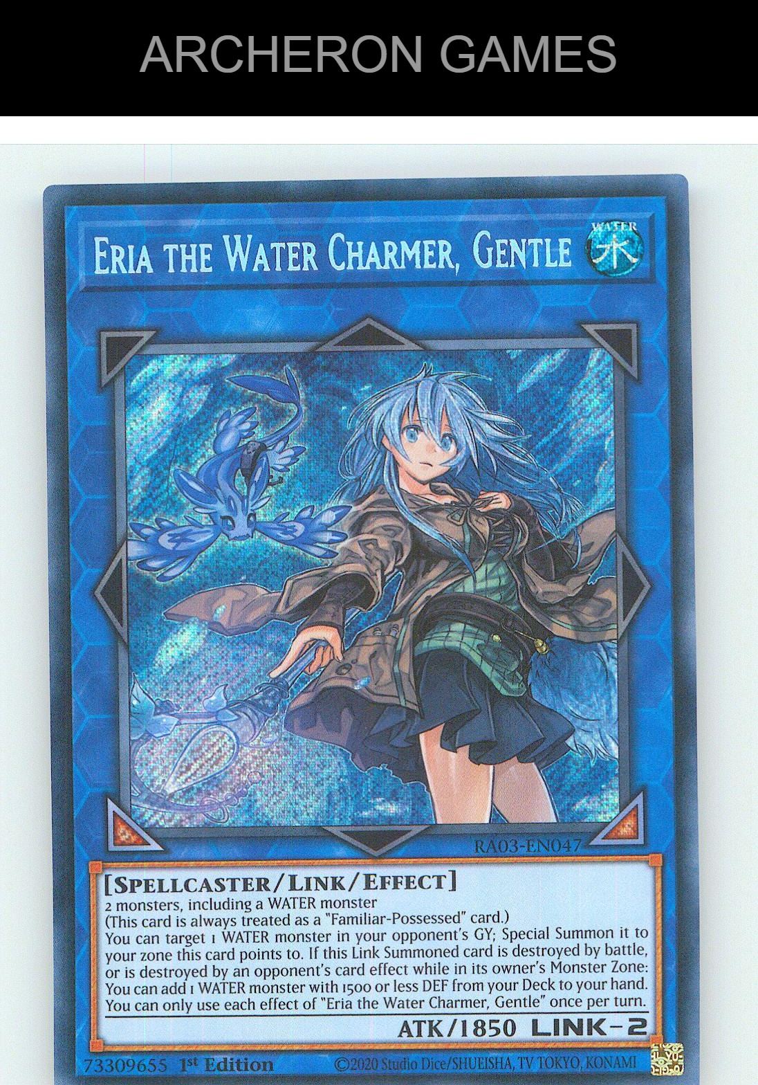 Eria the Water Charmer, Gentle (Secret Rare) SEC YUGIOH Card 1st Edition