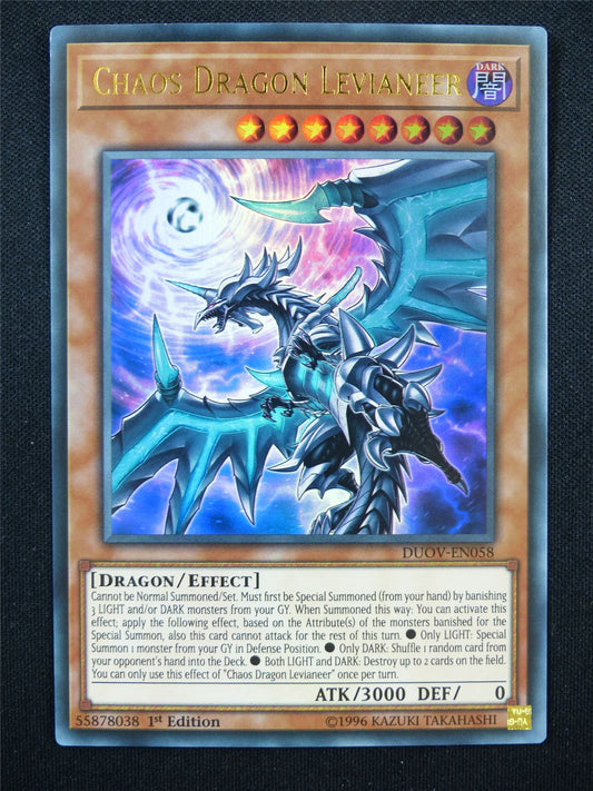 Chaos Dragon Levianeer DUOV Ultra Rare - 1st ed Yugioh Card #1ZP