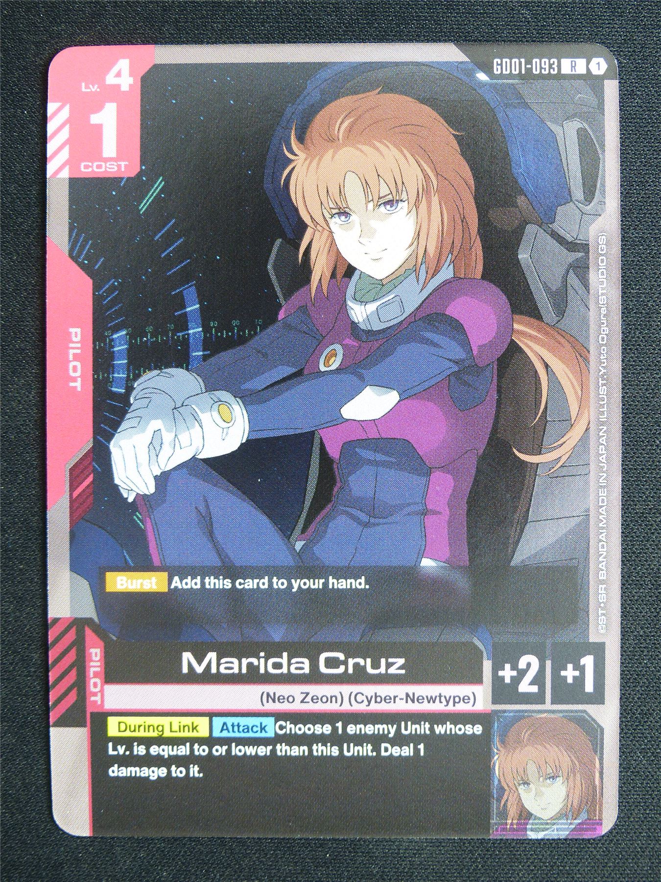 Marida Cruz GD01-093 R - Gundam Card #58R