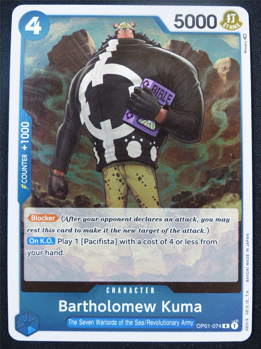 Bartholomew Kuma OP01-074 R Foil - One Piece Card #A4