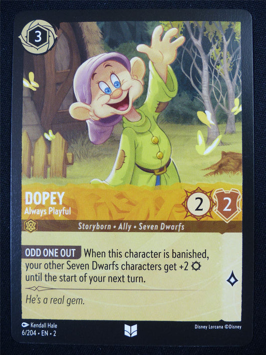 Dopey Always Playful 6/204 - Lorcana Card #4SH